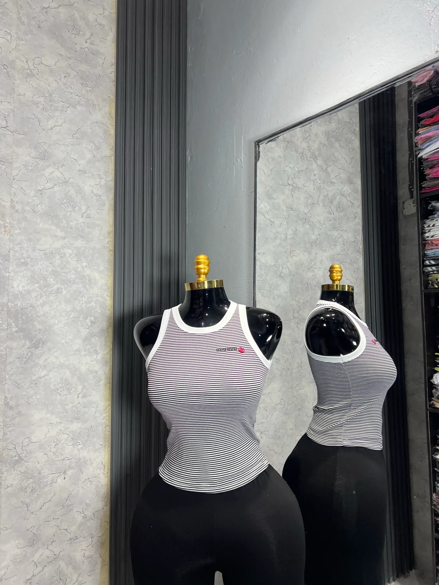 Tape Tank Top (black)